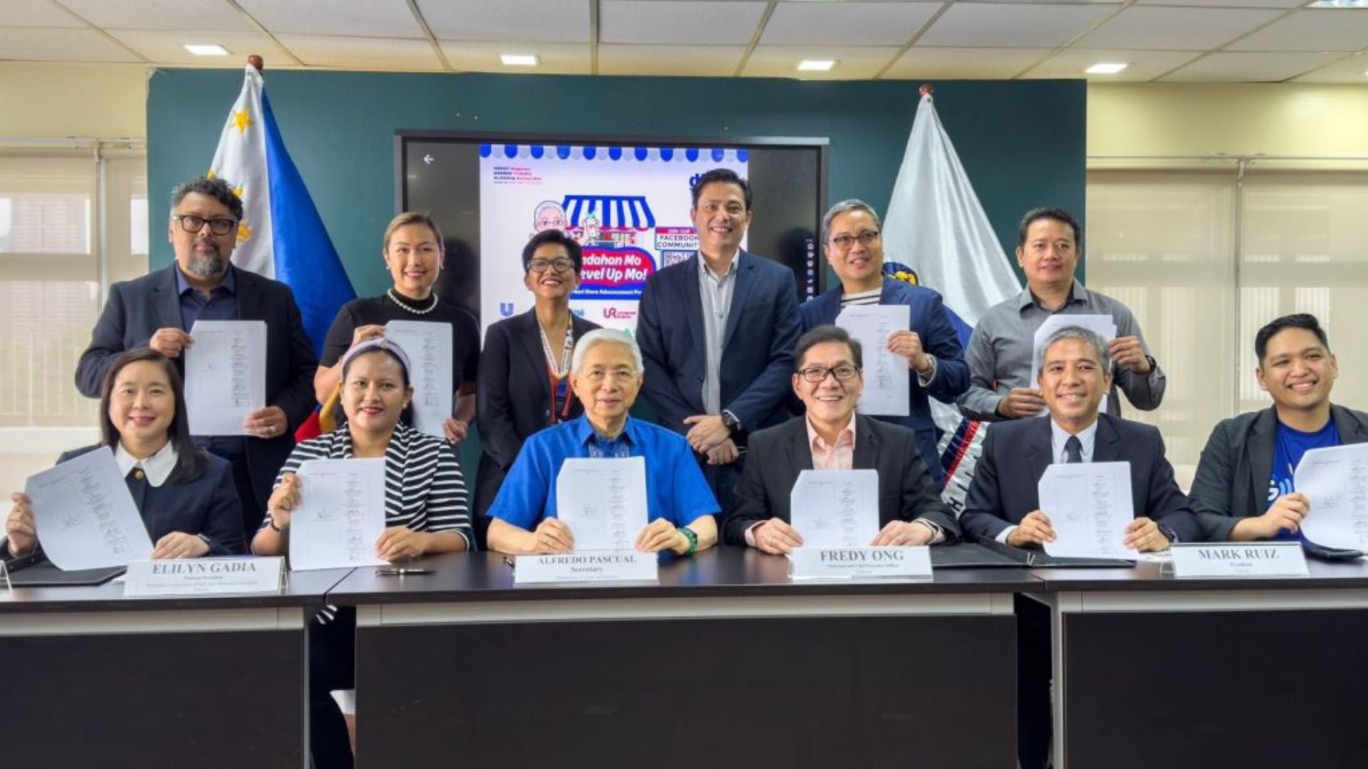 Private sector representatives in FMCG, retail and telecommunications industry join DTI in the livelihood enhancement program