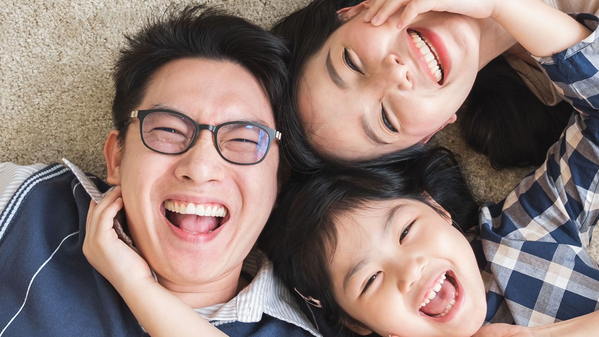 A group of people smiling