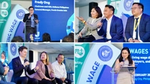 Image collage of Living Wage event panelists and speakers