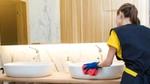 Disinfecting a toilet